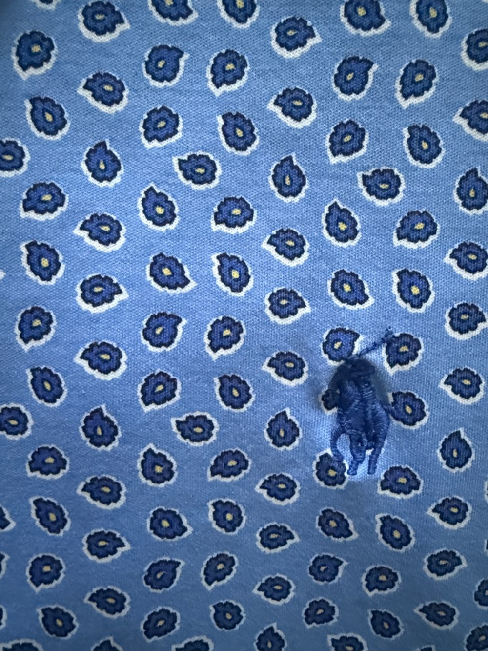 Polo by Ralph Lauren Light Blue Mini Dot Polo Shirt - Picture 3 of 6